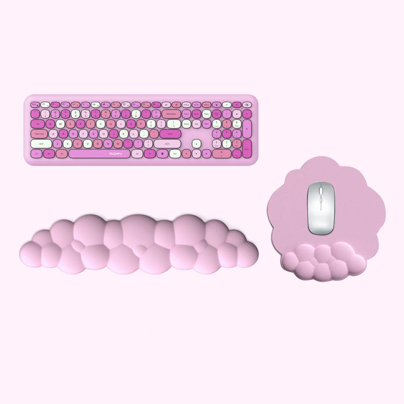 Memory Foam Wrist Rest — Cushioned Mouse Pad for Desk & Laptop