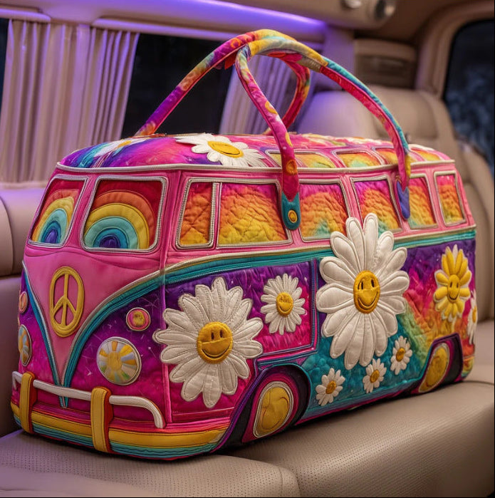 Quilted Weekend & Gym Bag — Compact Travel Bag for Short Trips