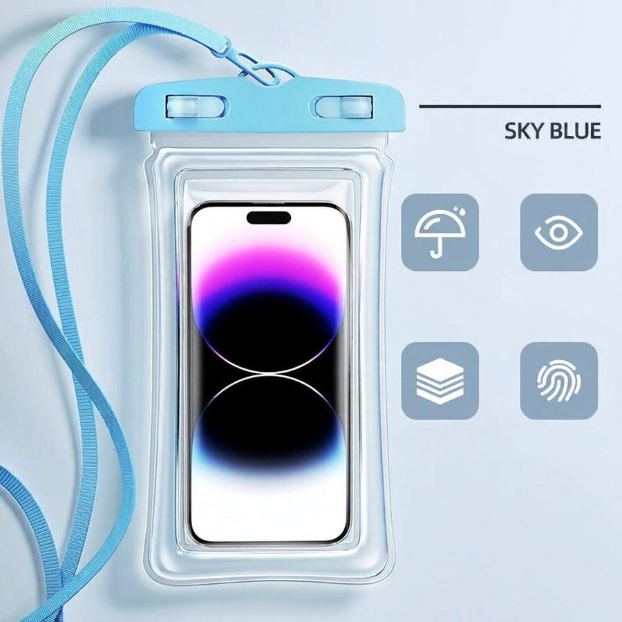 Waterproof Phone Pouch — Touchscreen Airbag Case
