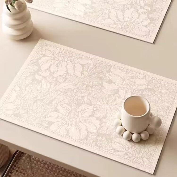 PU Leather Placemats — Waterproof Dining & Desk Surface Mats