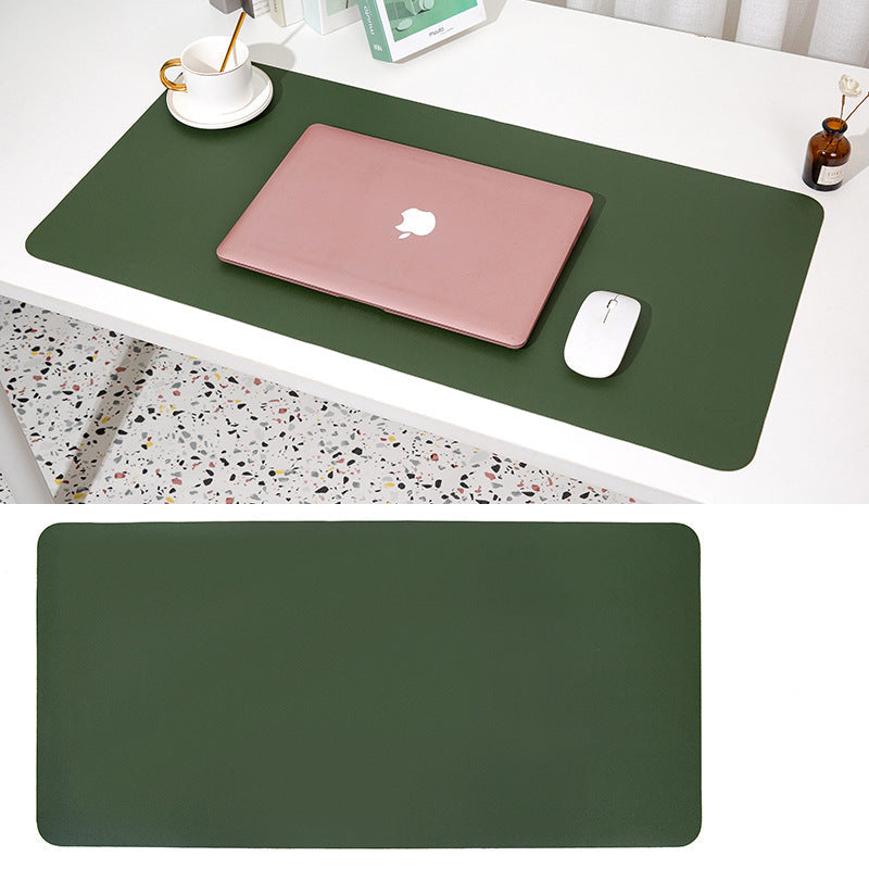 PU Leather Desk Mat — Oversized Keyboard & Mouse Surface Protector