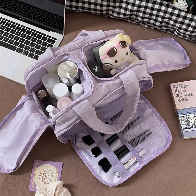 Multi-Compartment Travel Makeup & Toiletry Organiser