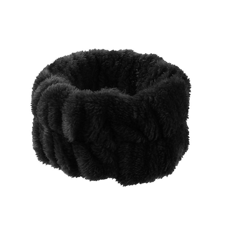 Plush Face Wash Hair Band & Wrist Strap – Absorbent, Quick-Dry Skincare Accessories