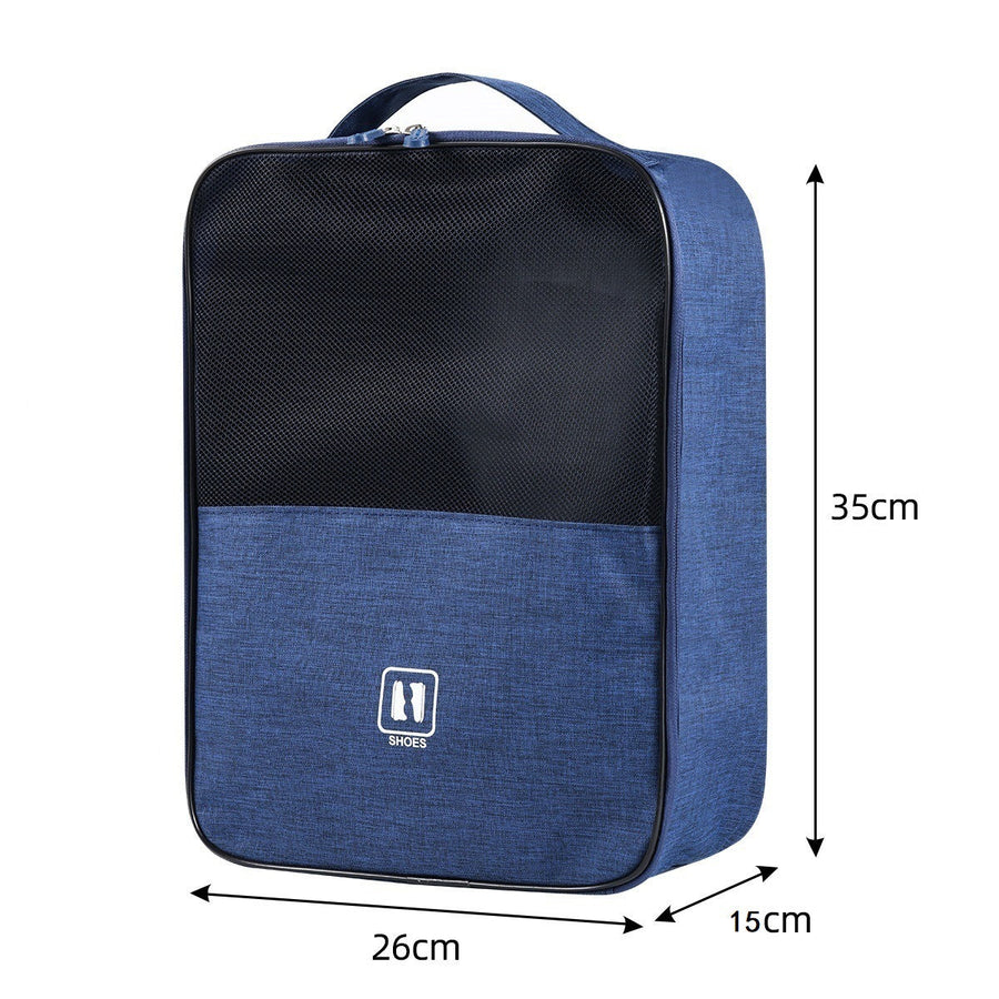 Travel Shoe Organiser — 3-Layer, Multiple Pairs