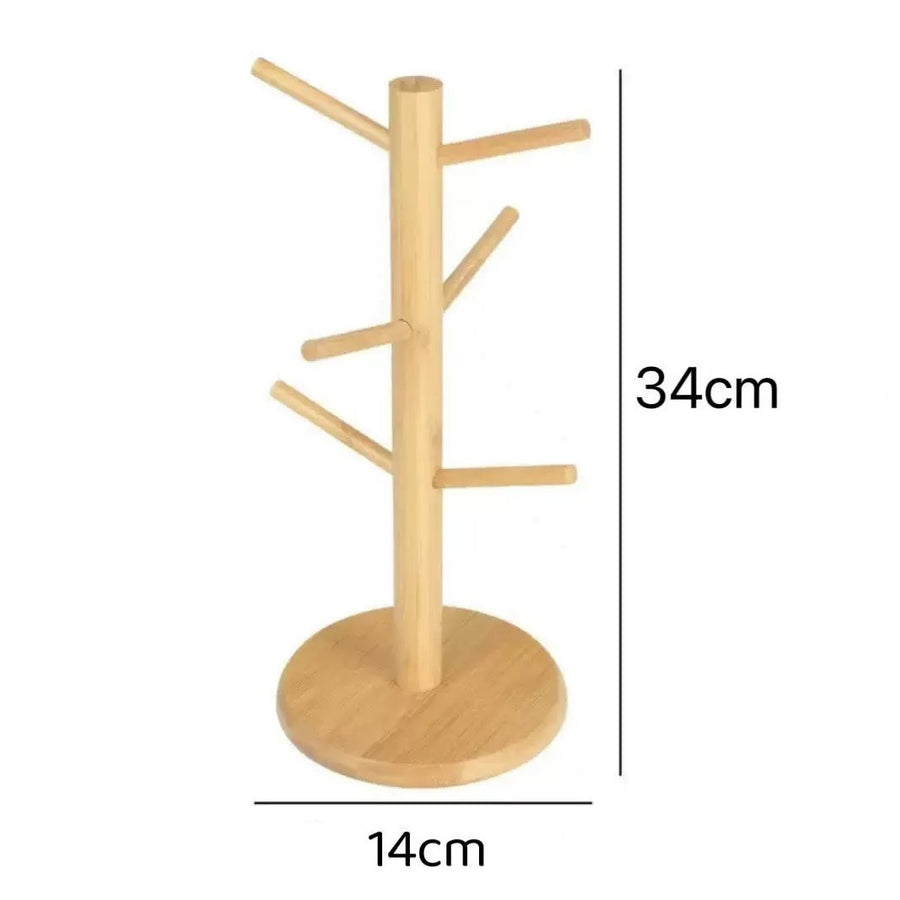Entryway Key & Jewellery Rack — Solid Wood Wall Hook & Tray Organiser