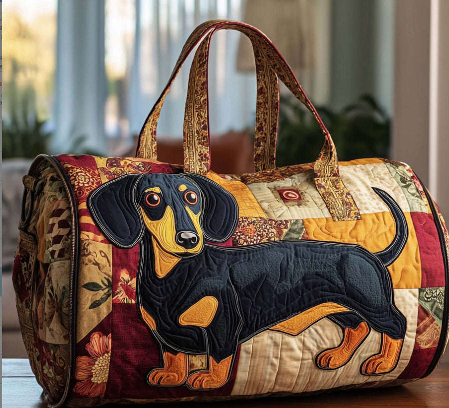 Quilted Weekend & Gym Bag — Compact Travel Bag for Short Trips