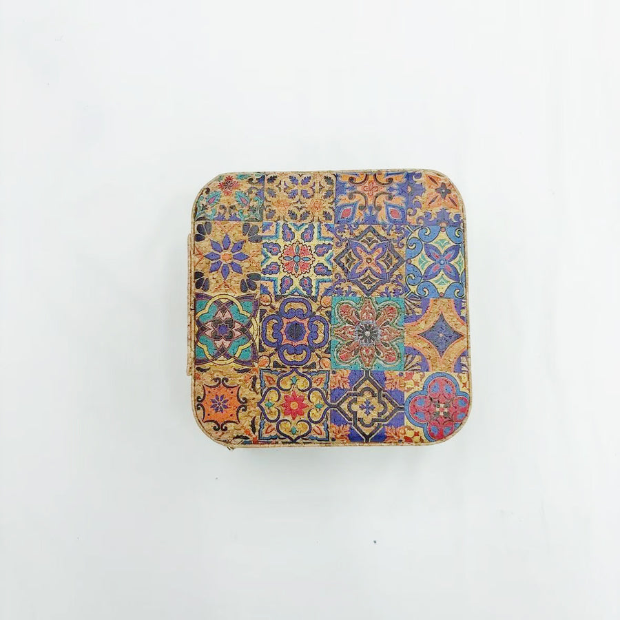 Cork Travel Jewellery Box – Portable Ring & Necklace Case