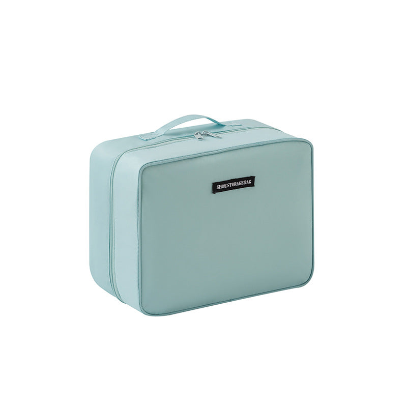 Folding Travel Shoe Bag — Double Layer, Two Pairs