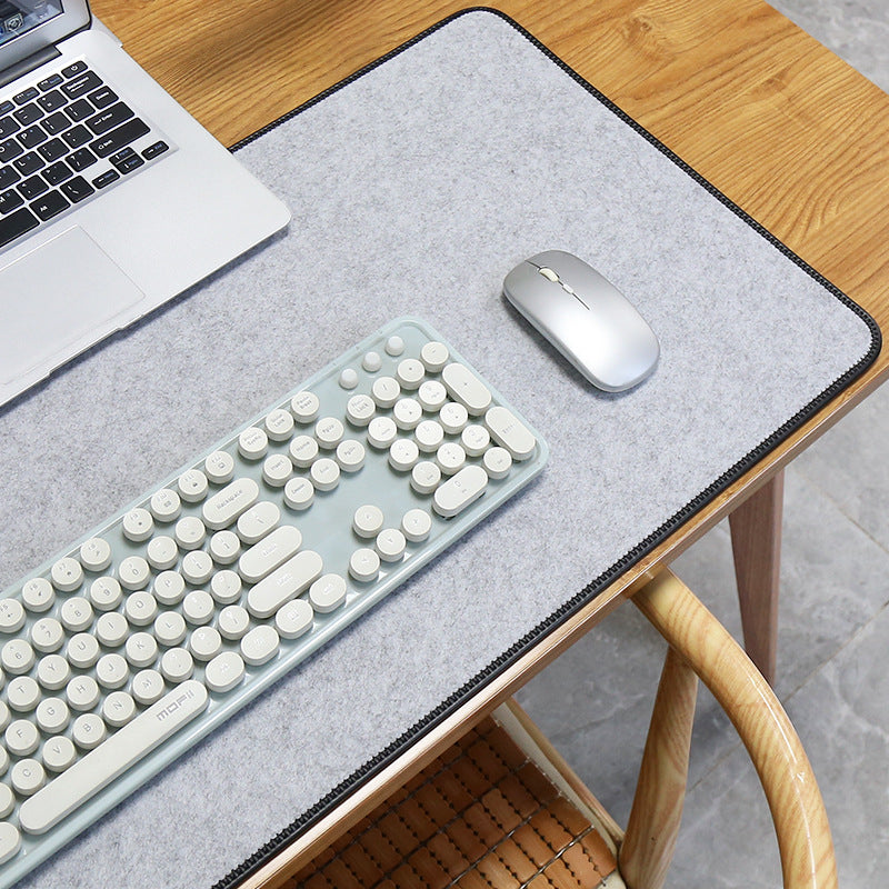 Felt Desk Mat — Natural Oversized Keyboard & Desk Surface Protector