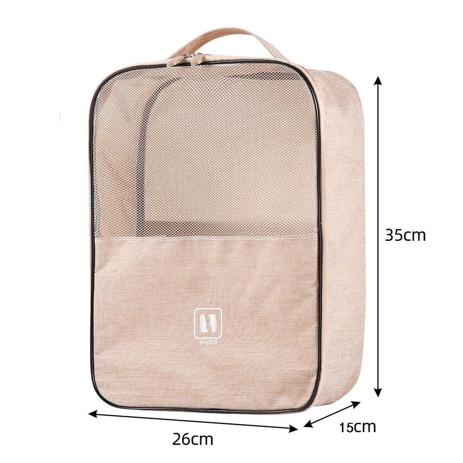 Travel Shoe Organiser — 3-Layer, Multiple Pairs