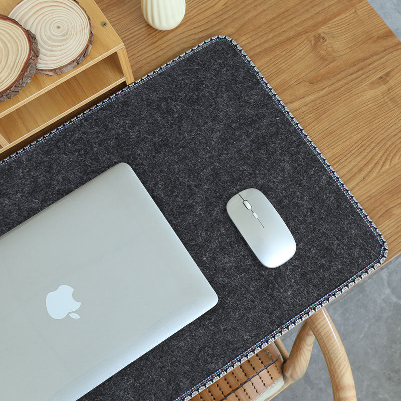 Felt Desk Mat — Natural Oversized Keyboard & Desk Surface Protector