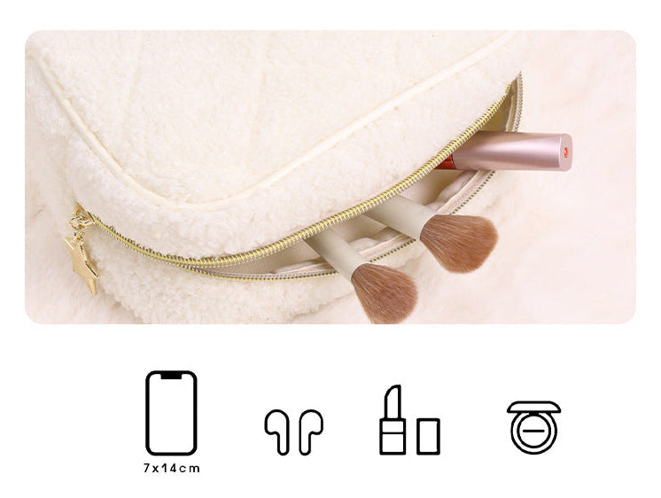 Soft Plush Everyday Cosmetic Pouch