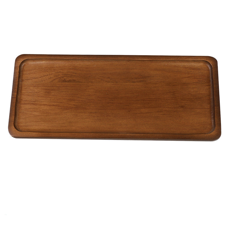 Acacia Wood Tray — Solid Wood Serving & Display Tray for Home & Desk