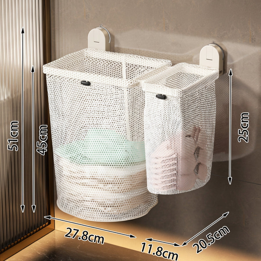 Wall-Mounted Foldable Laundry Basket