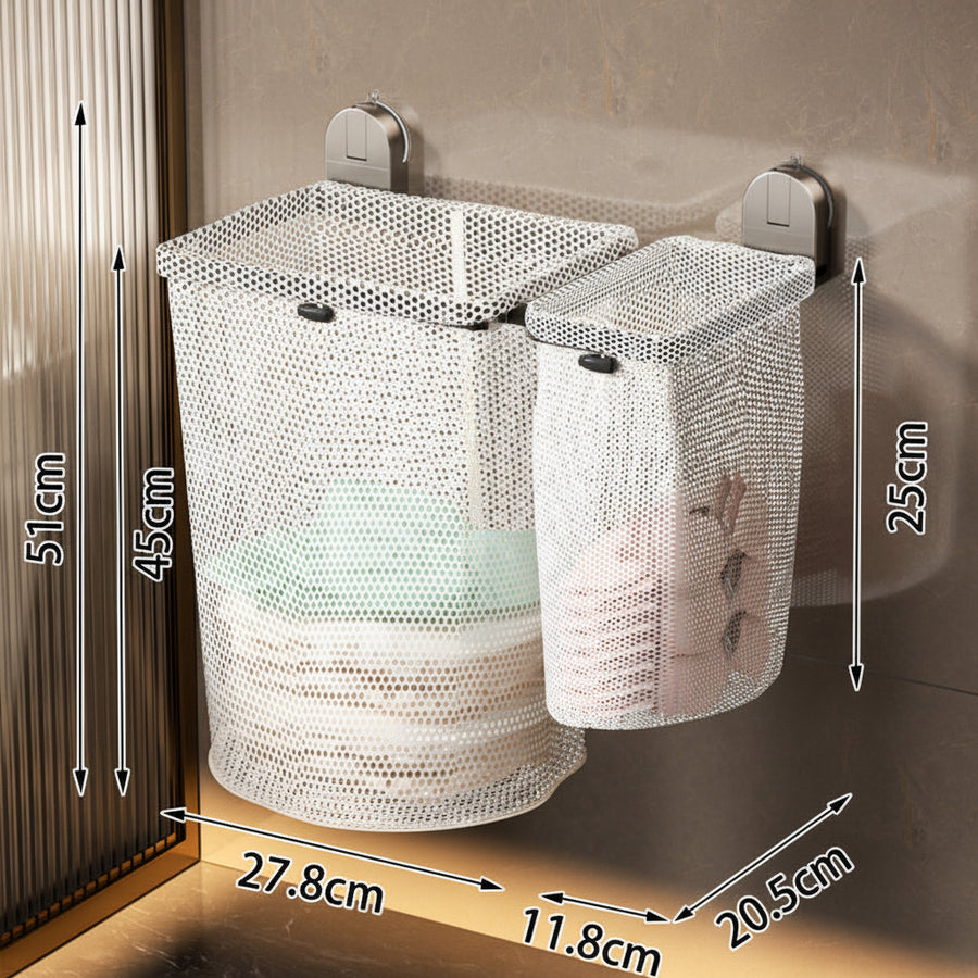 Wall-Mounted Foldable Laundry Basket