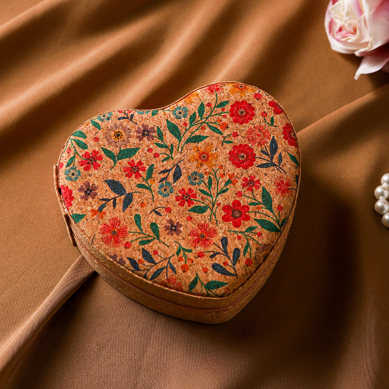Heart-Shaped Jewellery Gift Box — Embossed Pattern