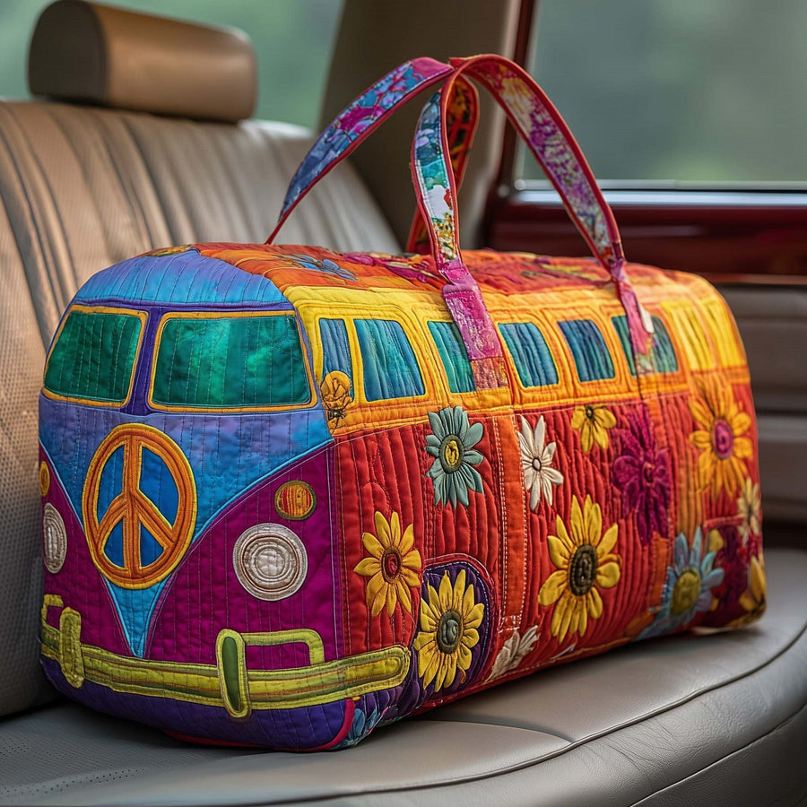 Quilted Weekend & Gym Bag — Compact Travel Bag for Short Trips