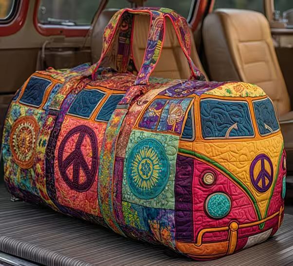 Quilted Weekend & Gym Bag — Compact Travel Bag for Short Trips