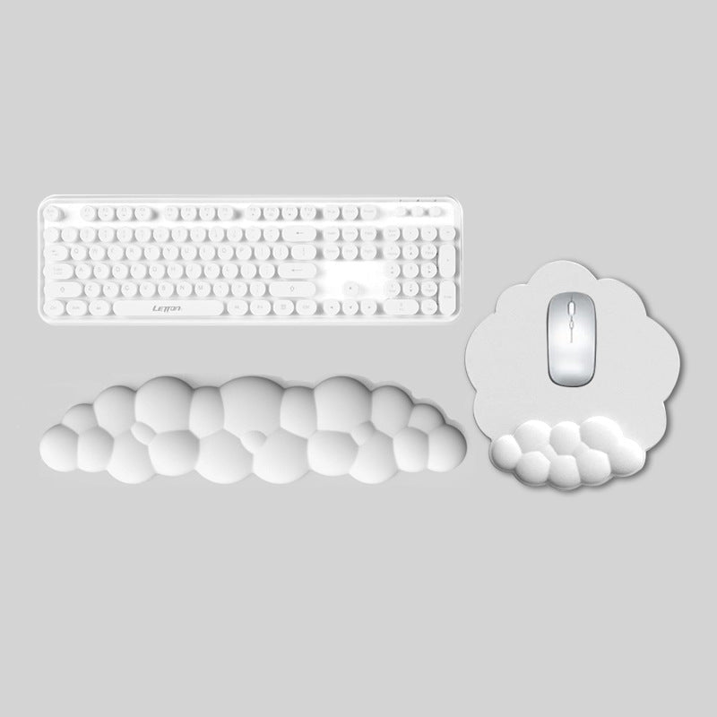 Memory Foam Wrist Rest — Cushioned Mouse Pad for Desk & Laptop