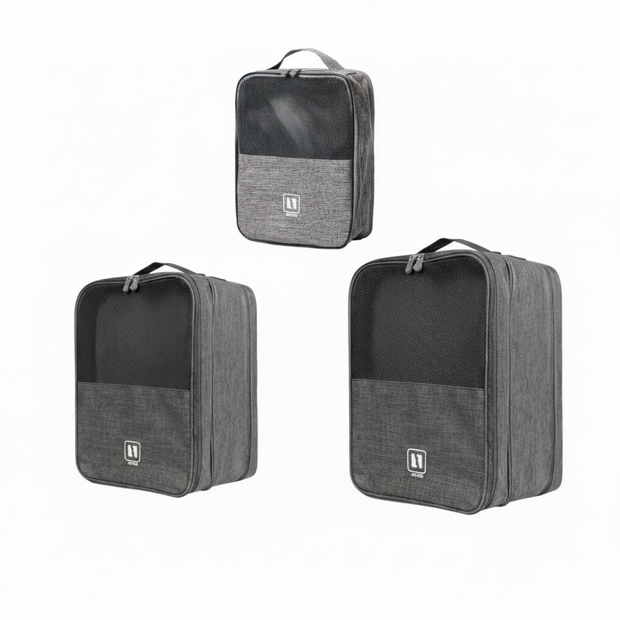 Travel Shoe Organiser — 3-Layer, Multiple Pairs