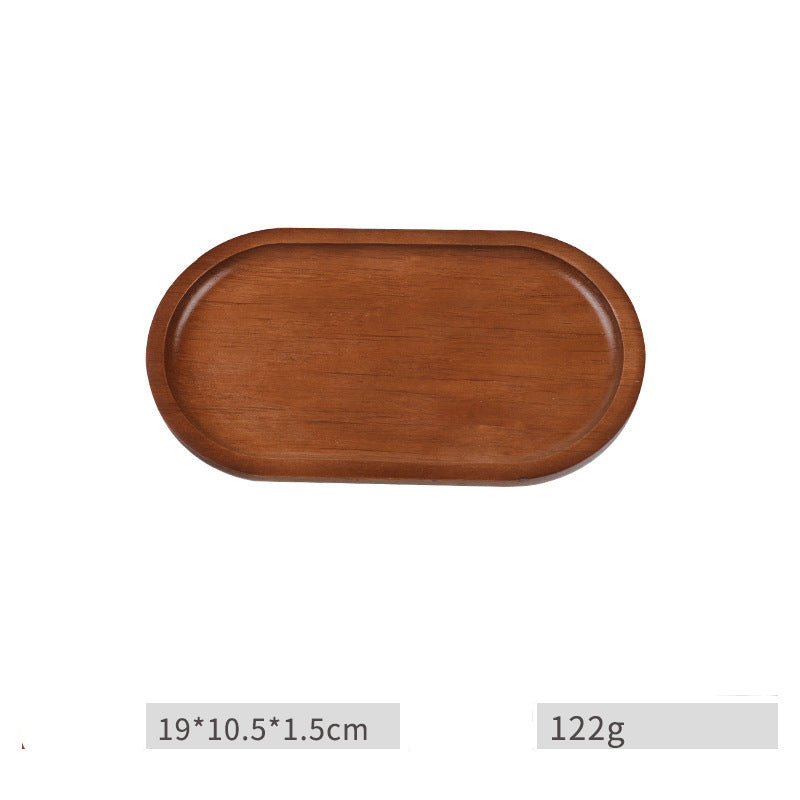 Acacia Wood Tray — Solid Wood Serving & Display Tray for Home & Desk