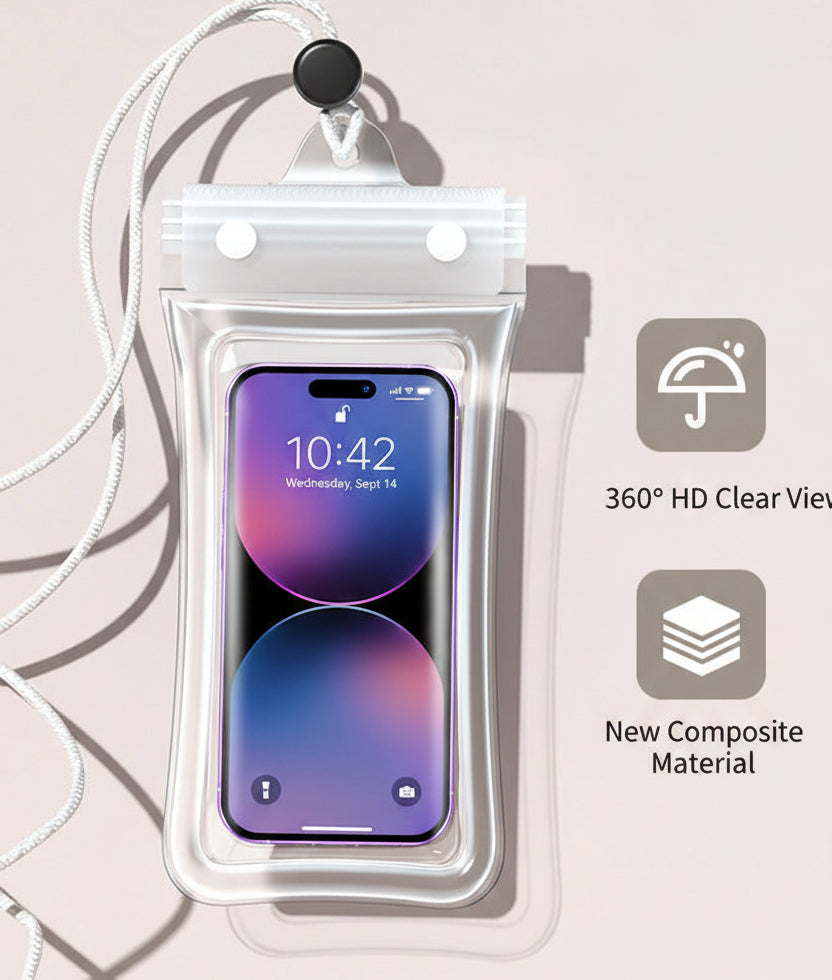 Waterproof Phone Pouch — Touchscreen Airbag Case