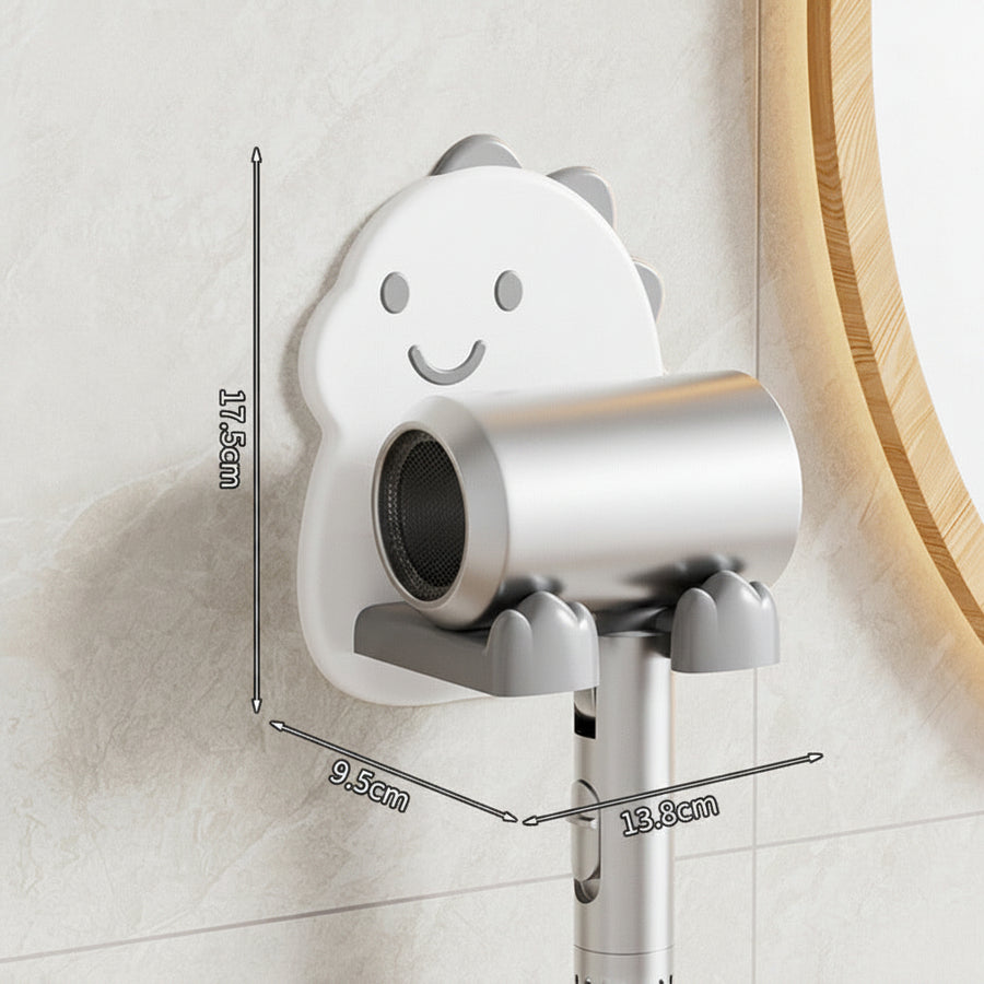Hair Dryer Wall Mount — No-Drill Bathroom Storage Holder