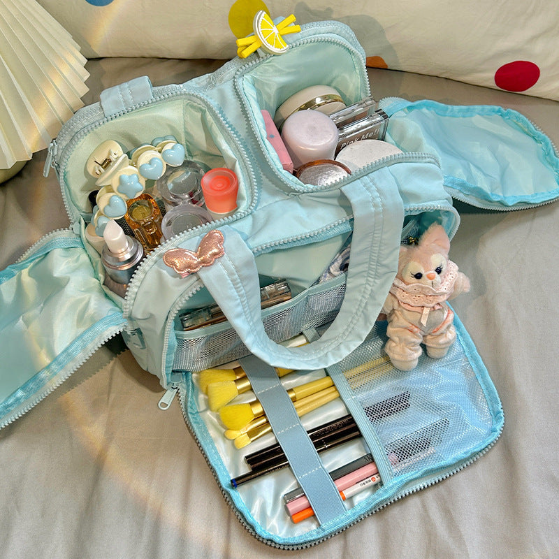 Multi-Compartment Travel Makeup & Toiletry Organiser