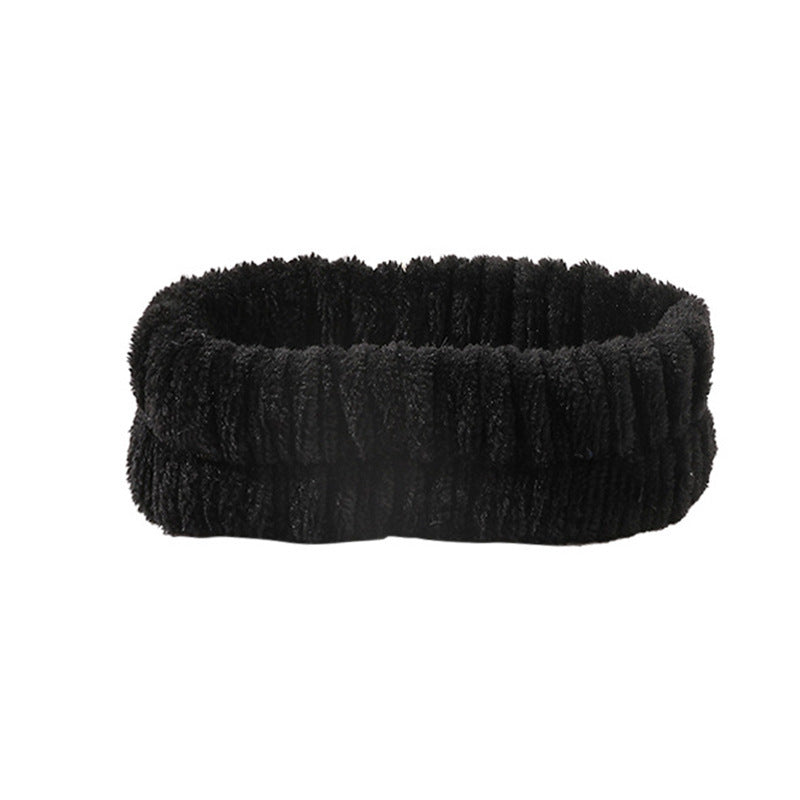 Plush Face Wash Hair Band & Wrist Strap – Absorbent, Quick-Dry Skincare Accessories