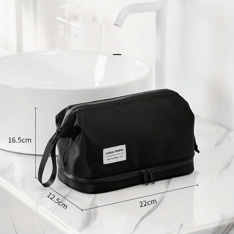 Compact Toiletry Bag — Dry & Wet Separation
