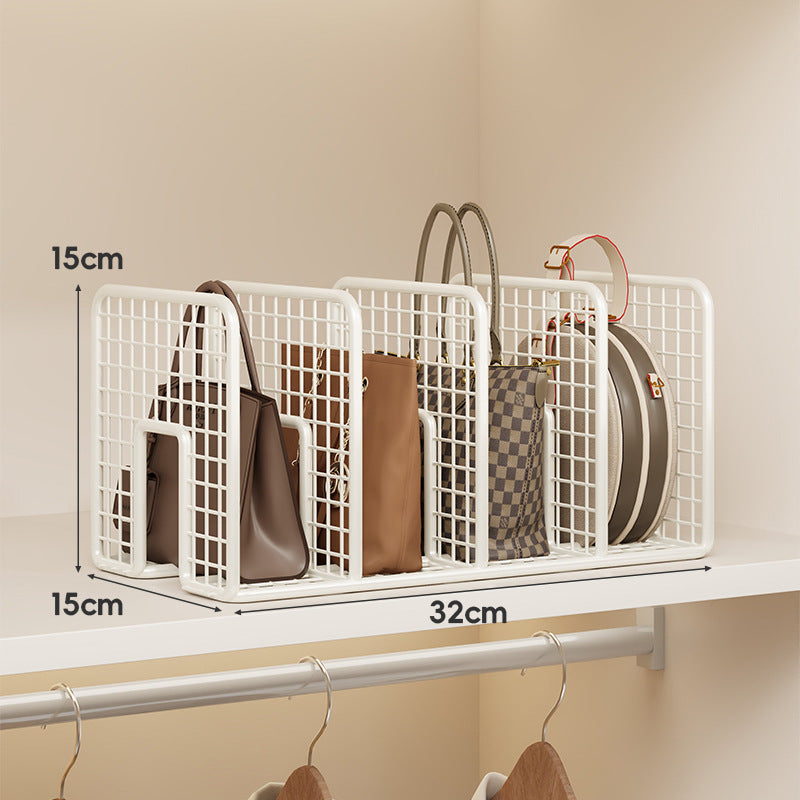 Wardrobe Bag Storage Rack – No-Drill Iron Organiser for Handbags & Clutches