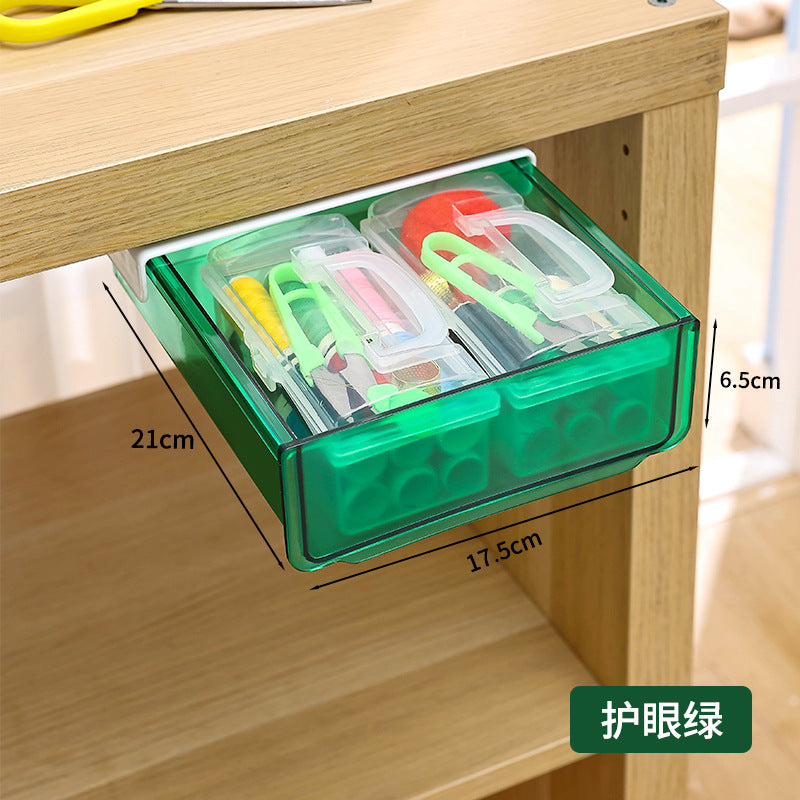 Under-Desk Drawer Organiser – Adhesive No-Drill Stationery Storage Box