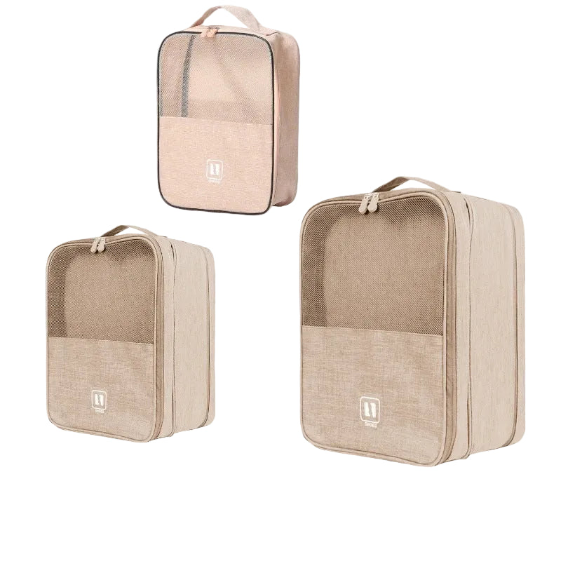 Travel Shoe Organiser — 3-Layer, Multiple Pairs