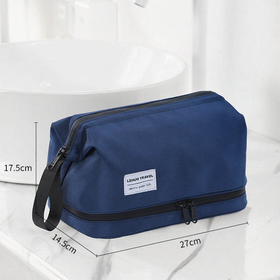 Compact Toiletry Bag — Dry & Wet Separation