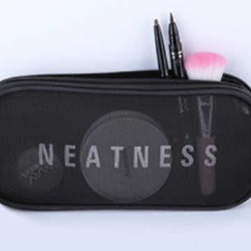 Nylon Mesh Organiser Pouch — Breathable Cosmetics, Tech & Travel Bag