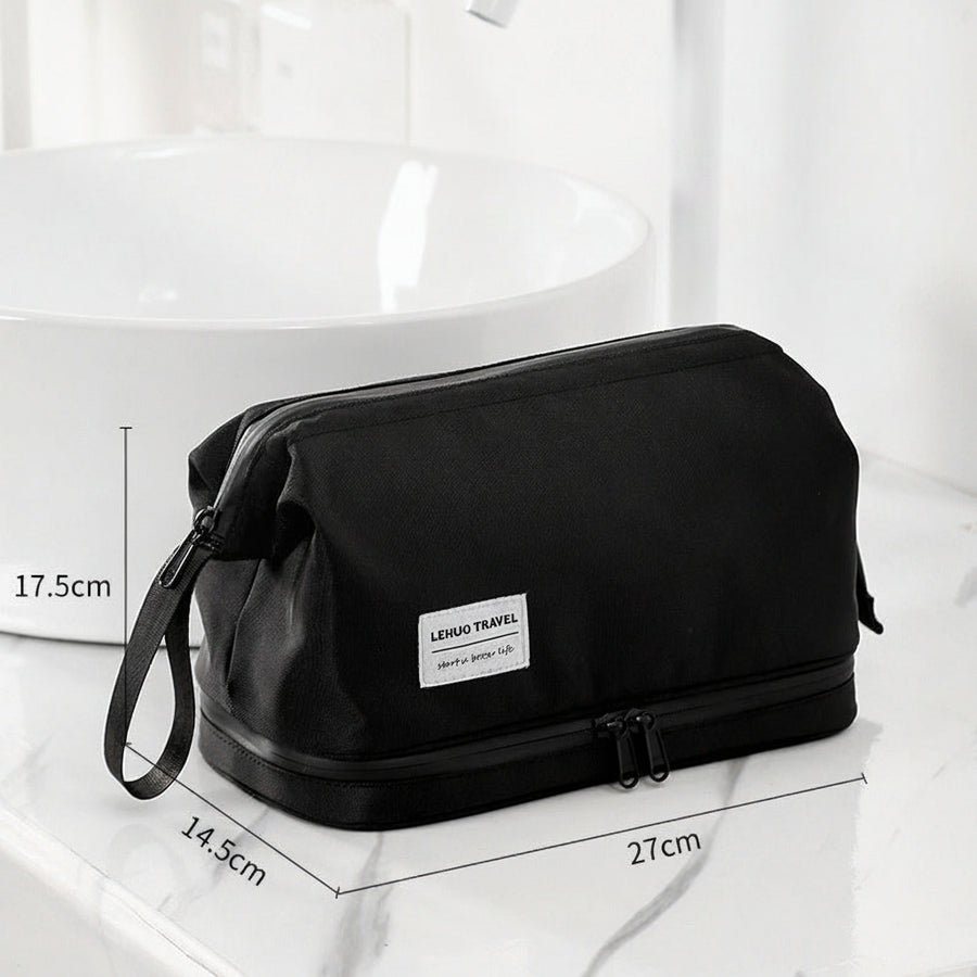Compact Toiletry Bag — Dry & Wet Separation