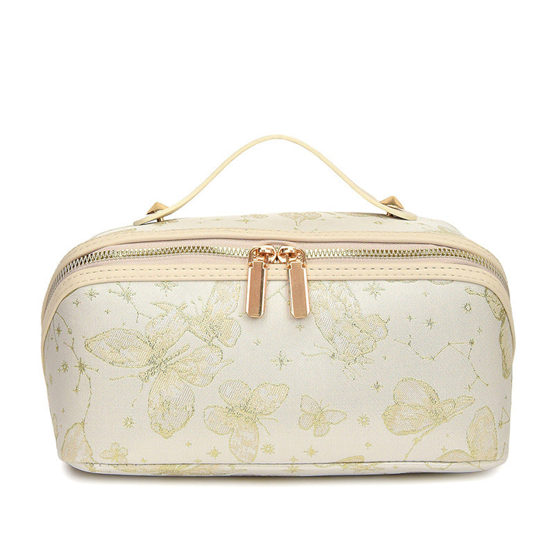 Embroidered Travel Toiletry Pouch