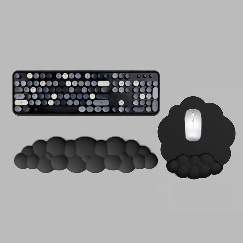 Memory Foam Wrist Rest — Cushioned Mouse Pad for Desk & Laptop