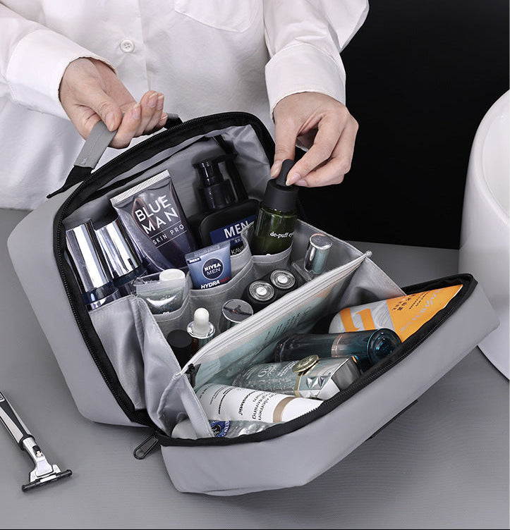Accordion Travel Wash Bag with Wet-Dry Sections