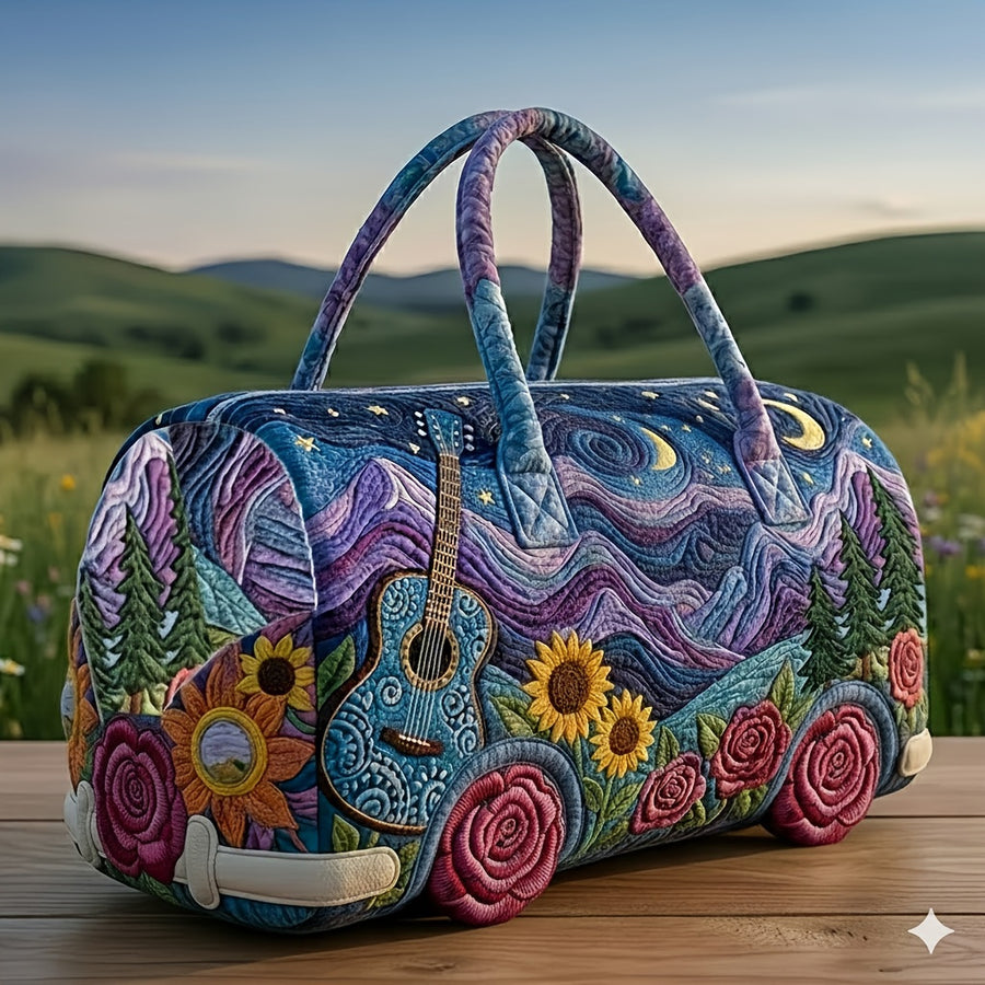 Quilted Weekend & Gym Bag — Compact Travel Bag for Short Trips