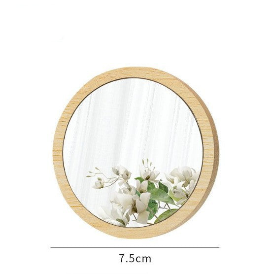 Bamboo Desk Mirror — Natural Vanity & Desk Organiser