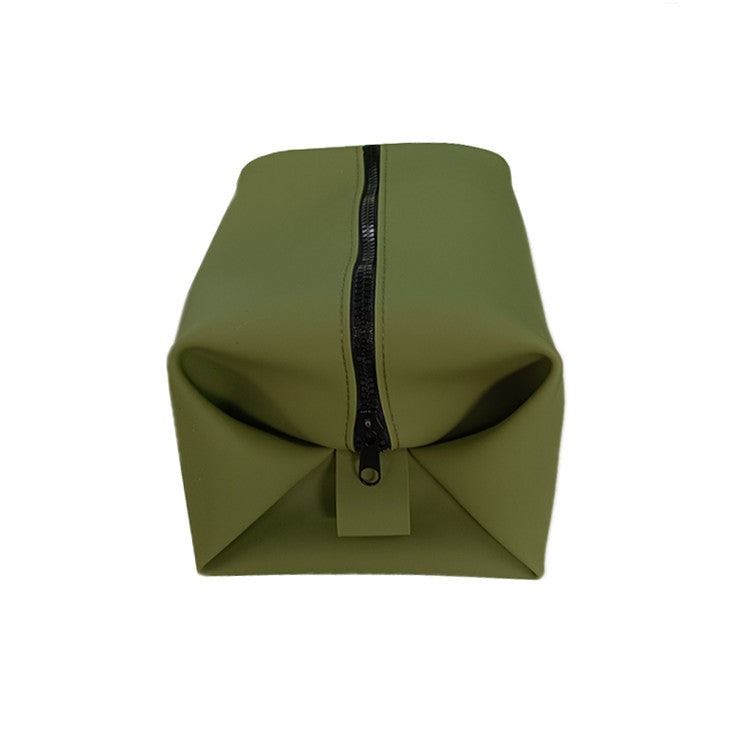 Silicone Foldable Toiletry & Cosmetic Bag – Waterproof, Large Capacity, Travel-Ready