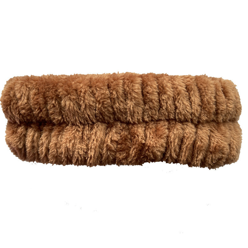 Plush Face Wash Hair Band & Wrist Strap – Absorbent, Quick-Dry Skincare Accessories