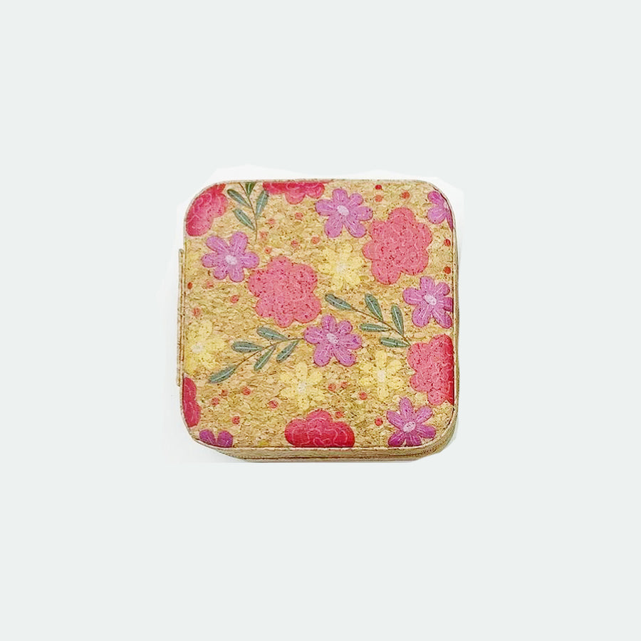 Cork Travel Jewellery Box – Portable Ring & Necklace Case