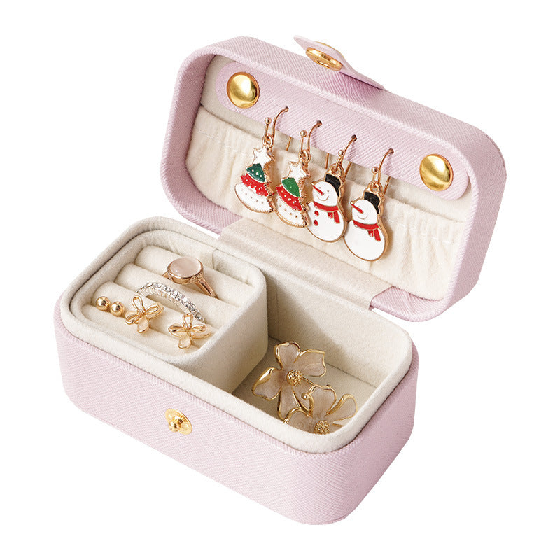 Pearlescent Pocket Jewellery Case – Ring & Earring Travel Box