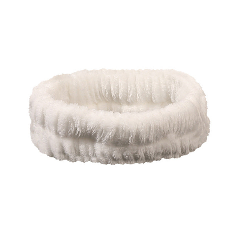 Plush Face Wash Hair Band & Wrist Strap – Absorbent, Quick-Dry Skincare Accessories