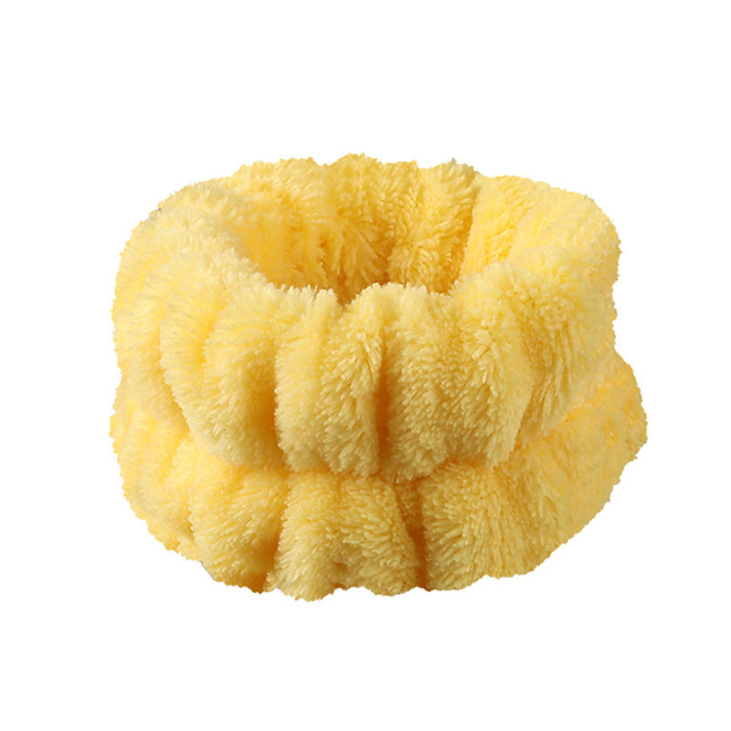 Plush Face Wash Hair Band & Wrist Strap – Absorbent, Quick-Dry Skincare Accessories